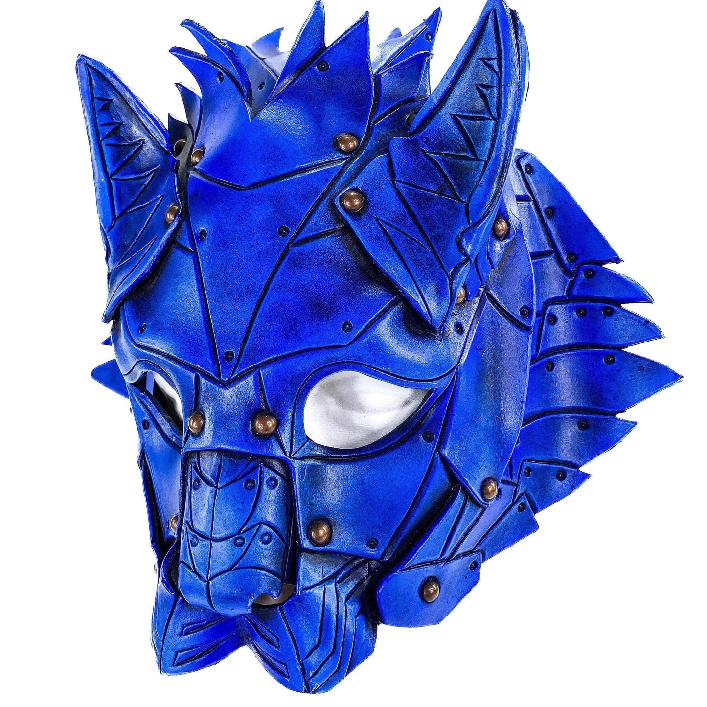 Feline Blue Handmade Genuine Leather -