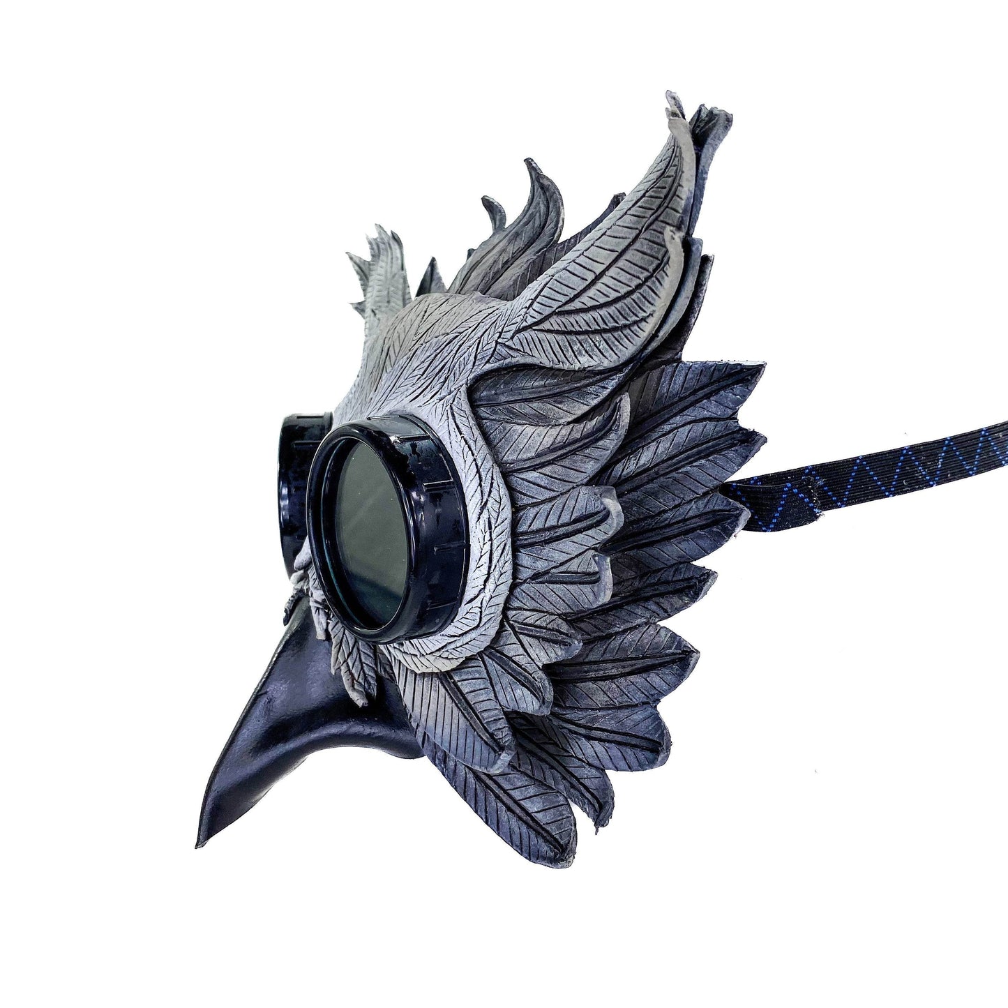 Horned Owl Goggles Handmade Genuine Leather Mask -