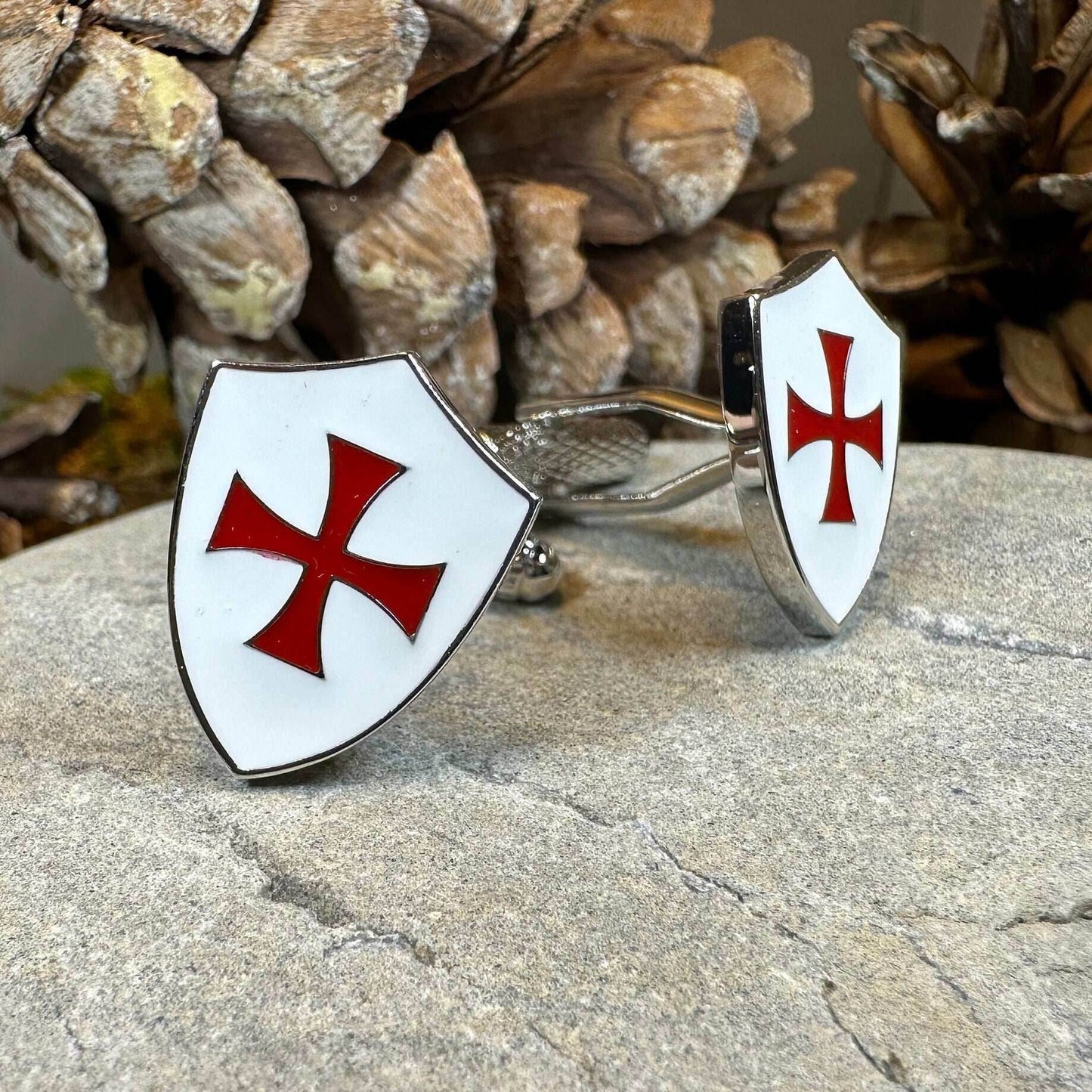 Knight's Templar Cross Cuff Links -