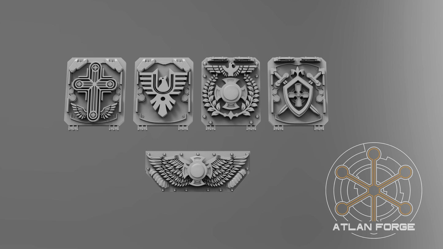 3d Printed Templar Vehicle Ornaments by Atlan Forge Miniatures
