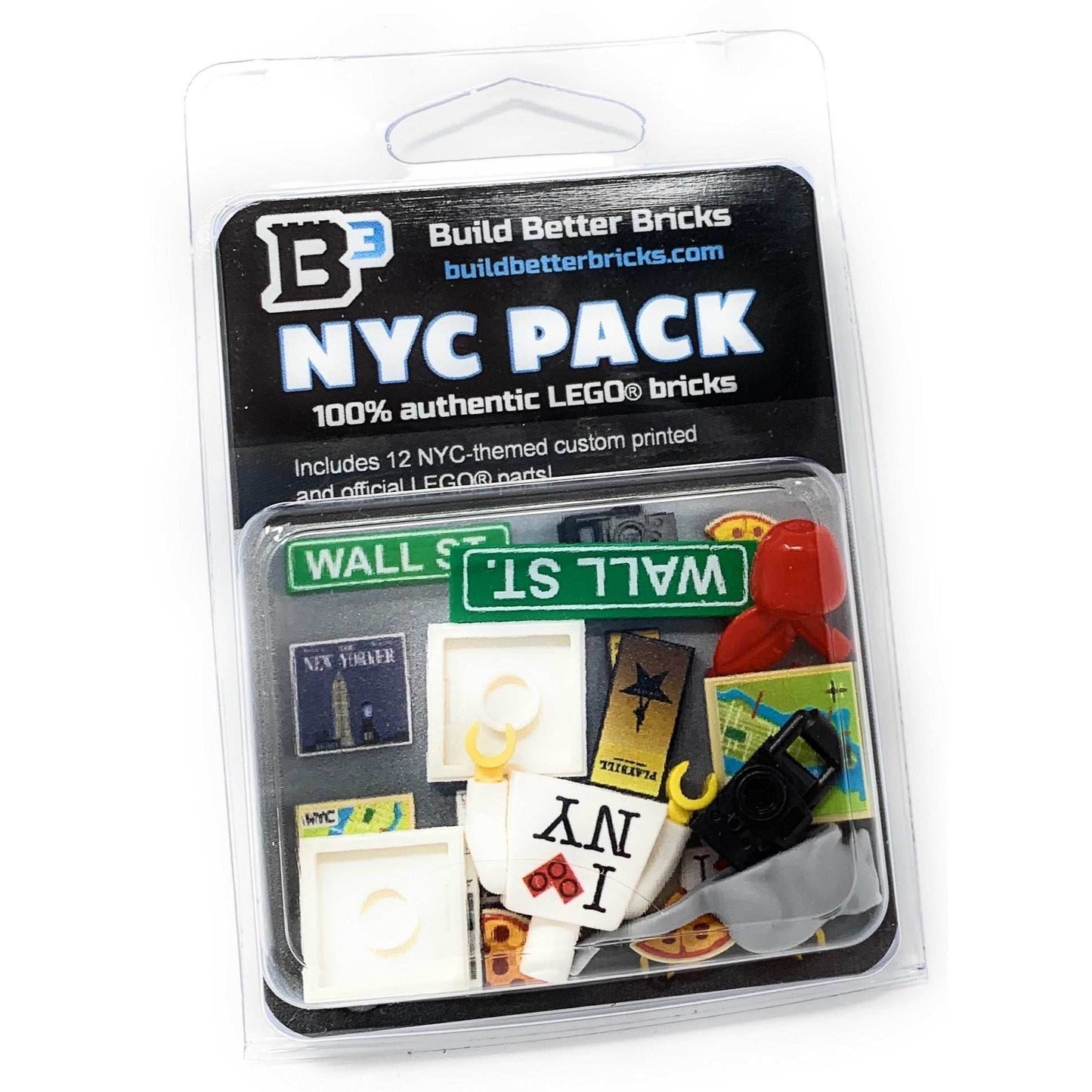 New York City Pack - Custom Parts + Minifig Accessories made using LEGO parts -
