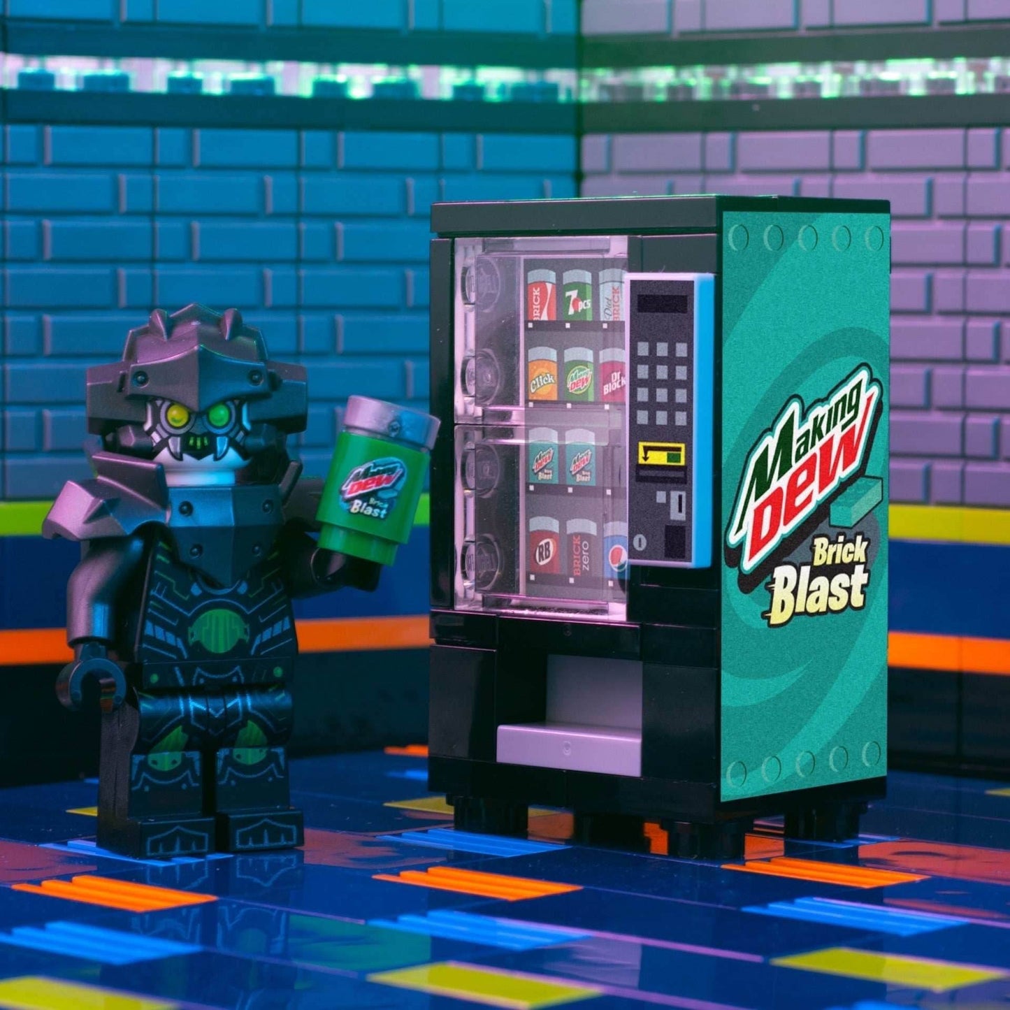 Making Dew (Brick Blast) - B3 Customs Soda Vending made -