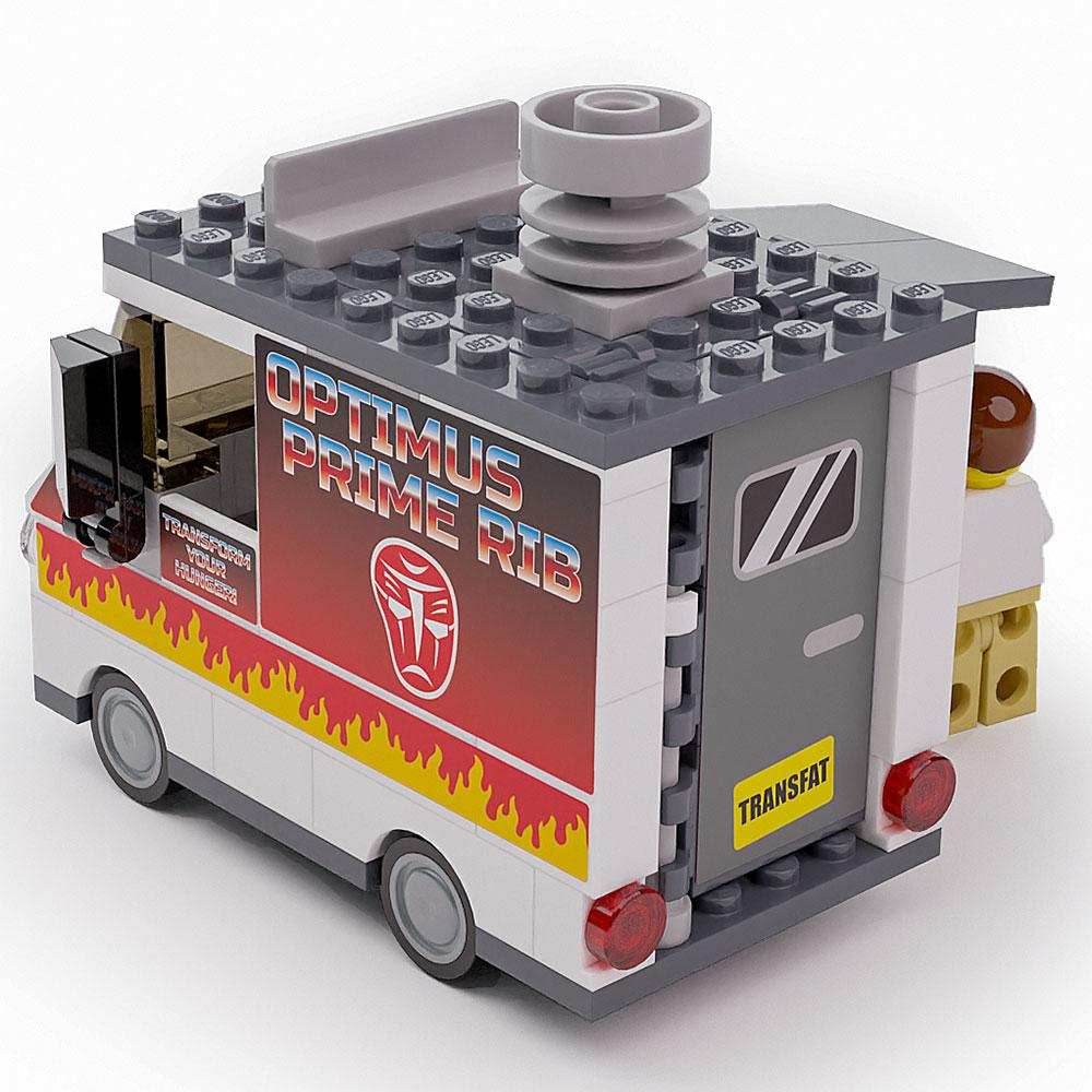 Optimus Prime Ribs - B3 Customs® Food Truck w/ Minifigure -