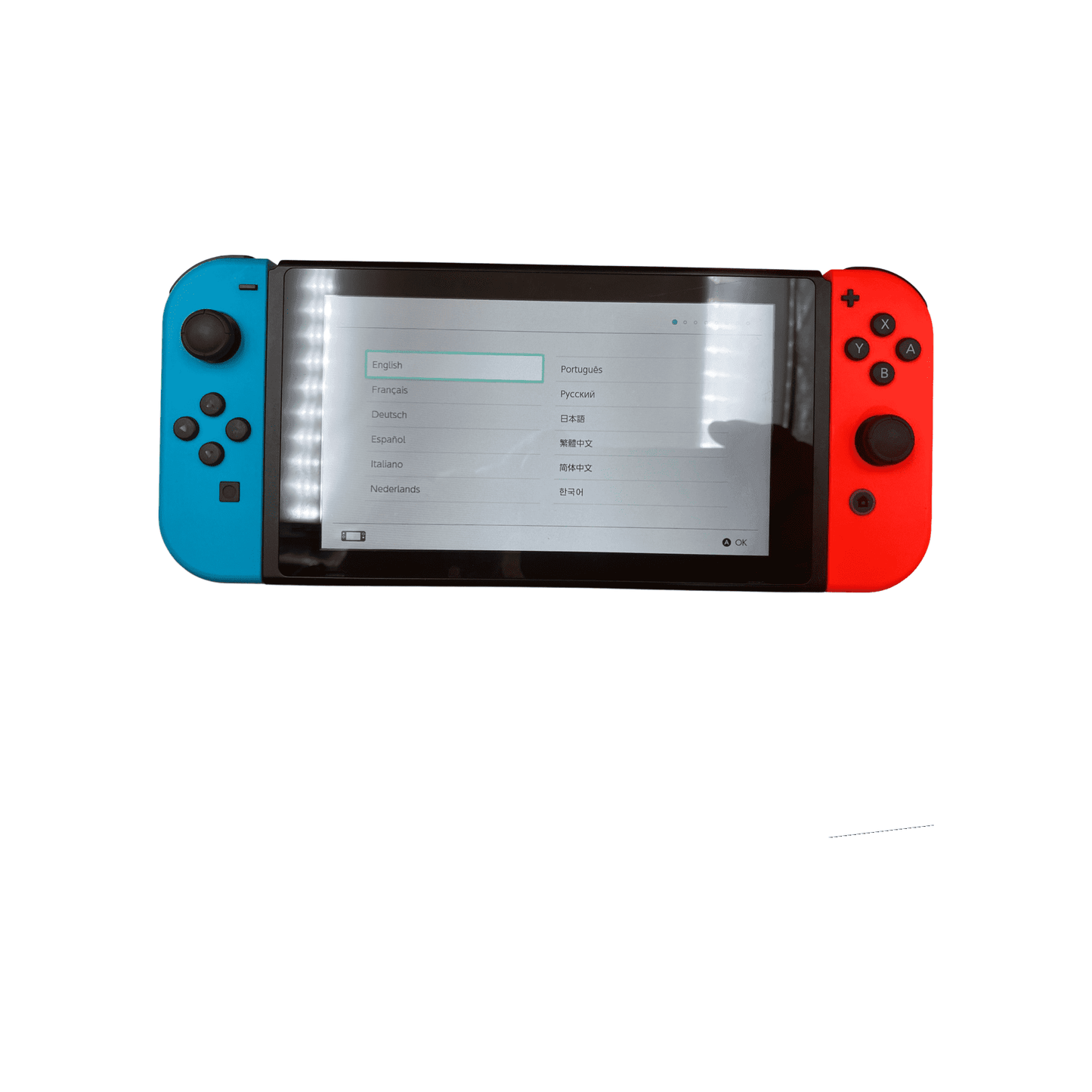 Nintendo Switch With Blue And Red Joy-Con - No