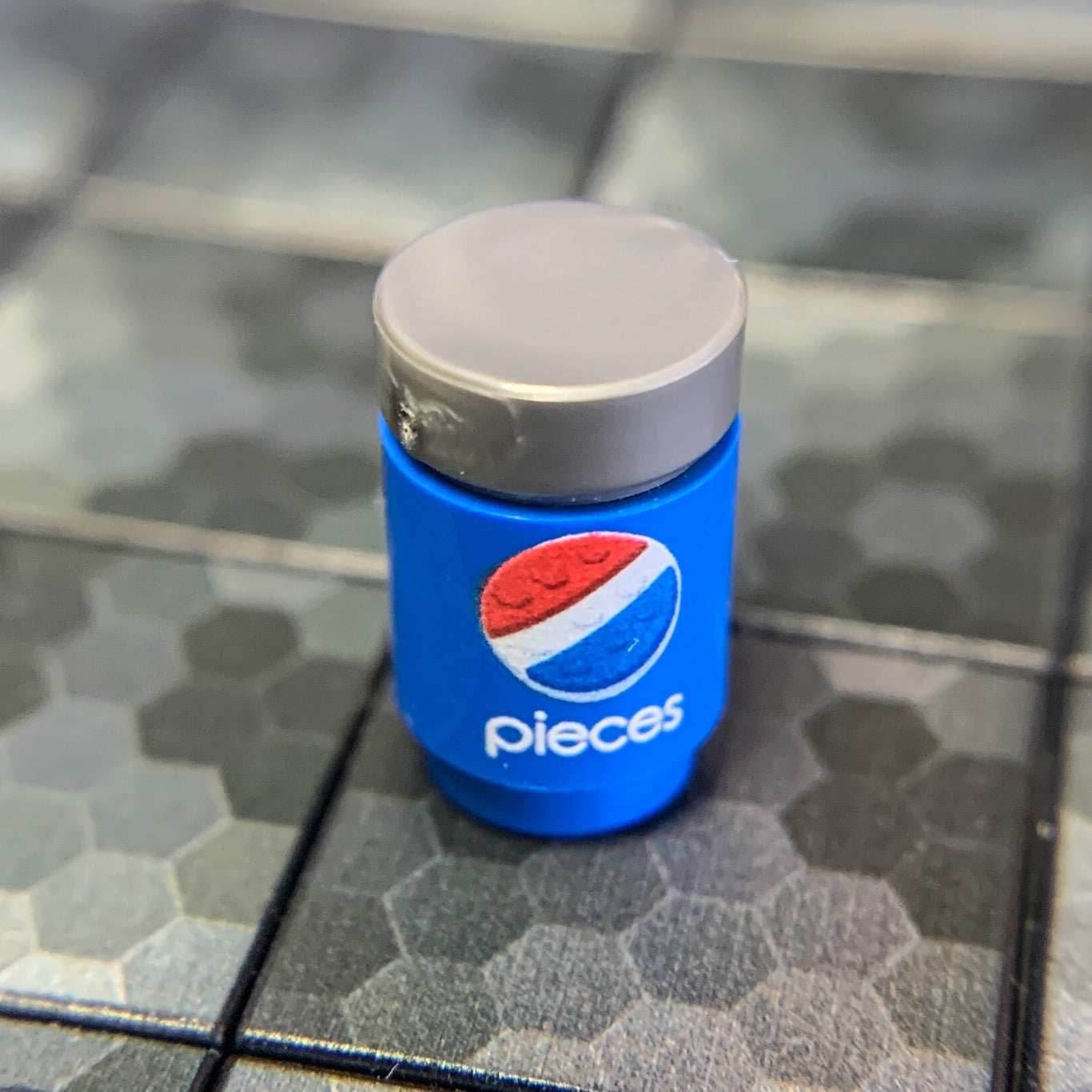 B3 Customs® Printed Pieces Soda Can made using LEGO parts -