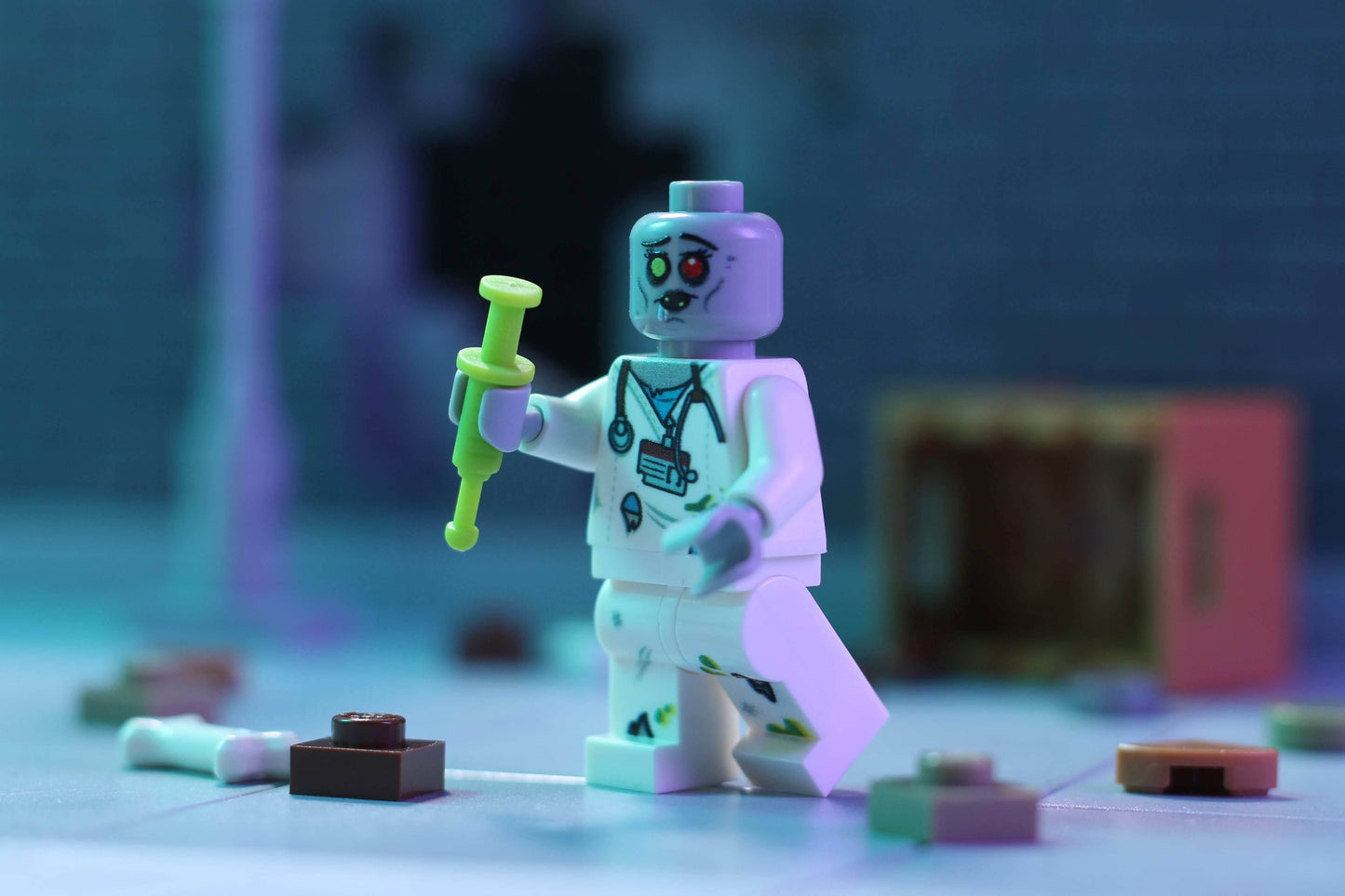 Zombie Nurse - Custom Minifig made using LEGO parts -