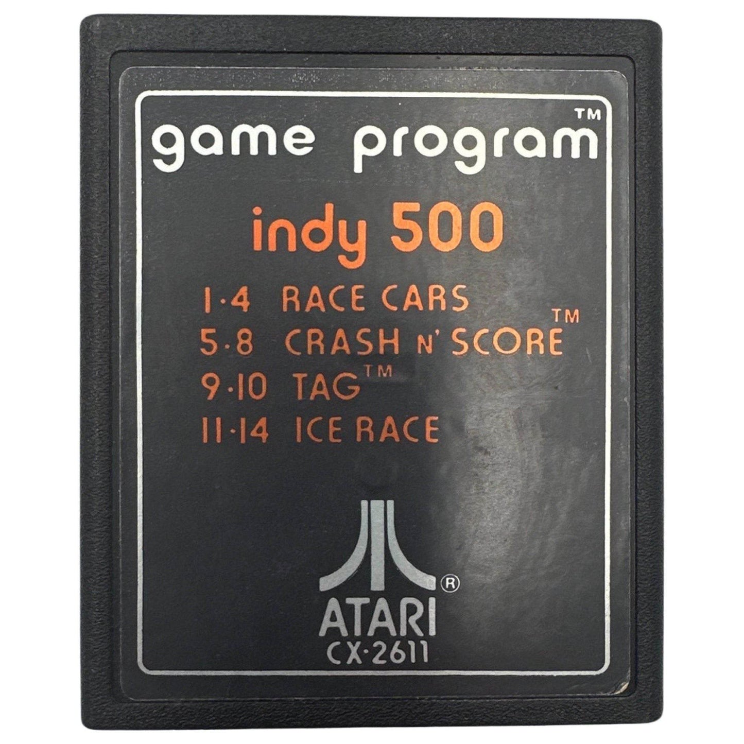 Indy 500 - Atari 2600 - Orange Text Label - Game & Manual