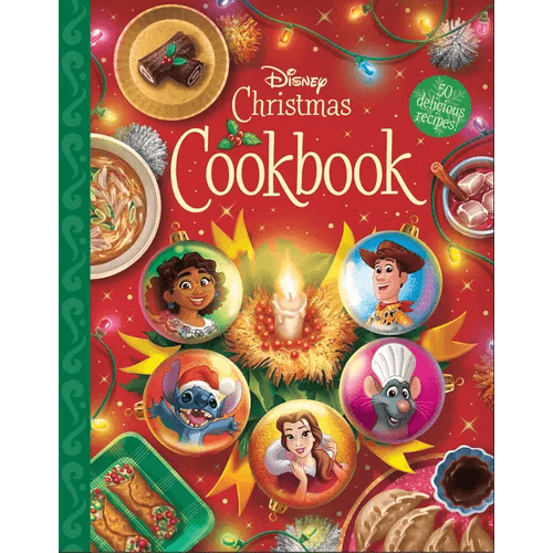 The Disney Christmas Cookbook: 50 Delicious Recipes! - Hardcover -