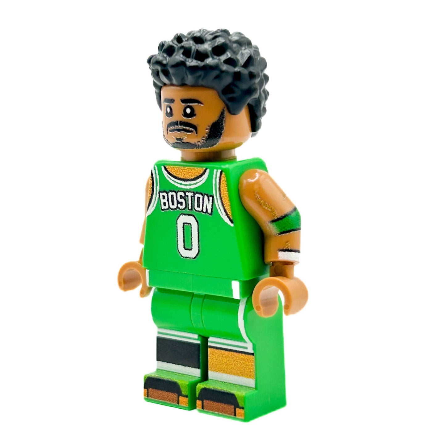 JASON #0 Boston Basketball Player Minifig made using LEGO parts -