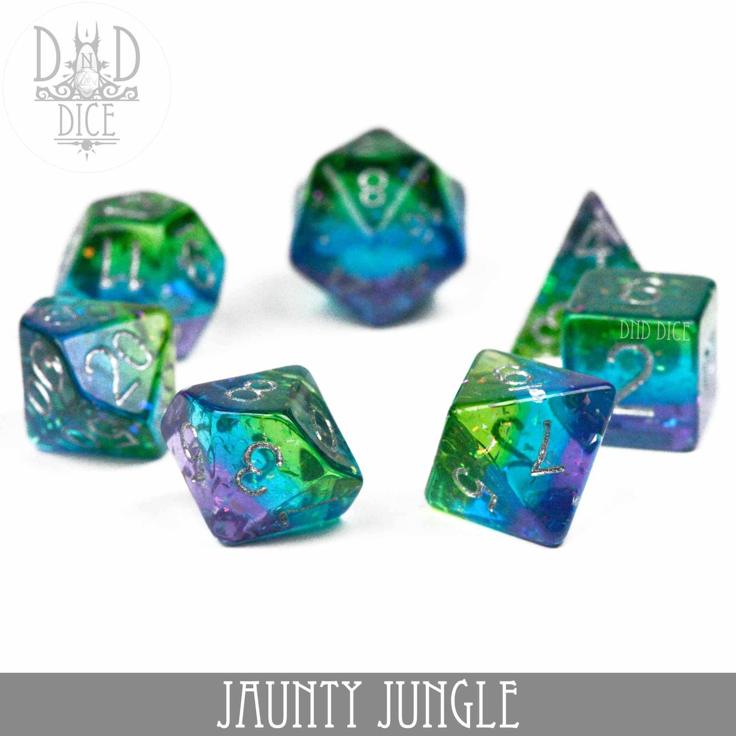 Jaunty Jungle Dice Set -