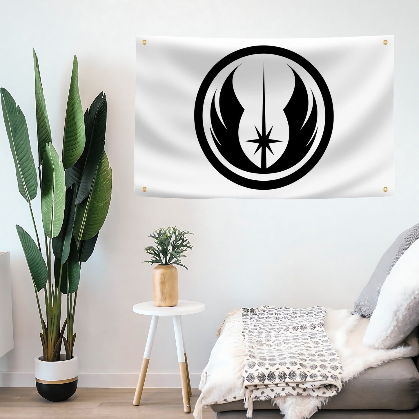 Star Wars Jedi Flag (White)