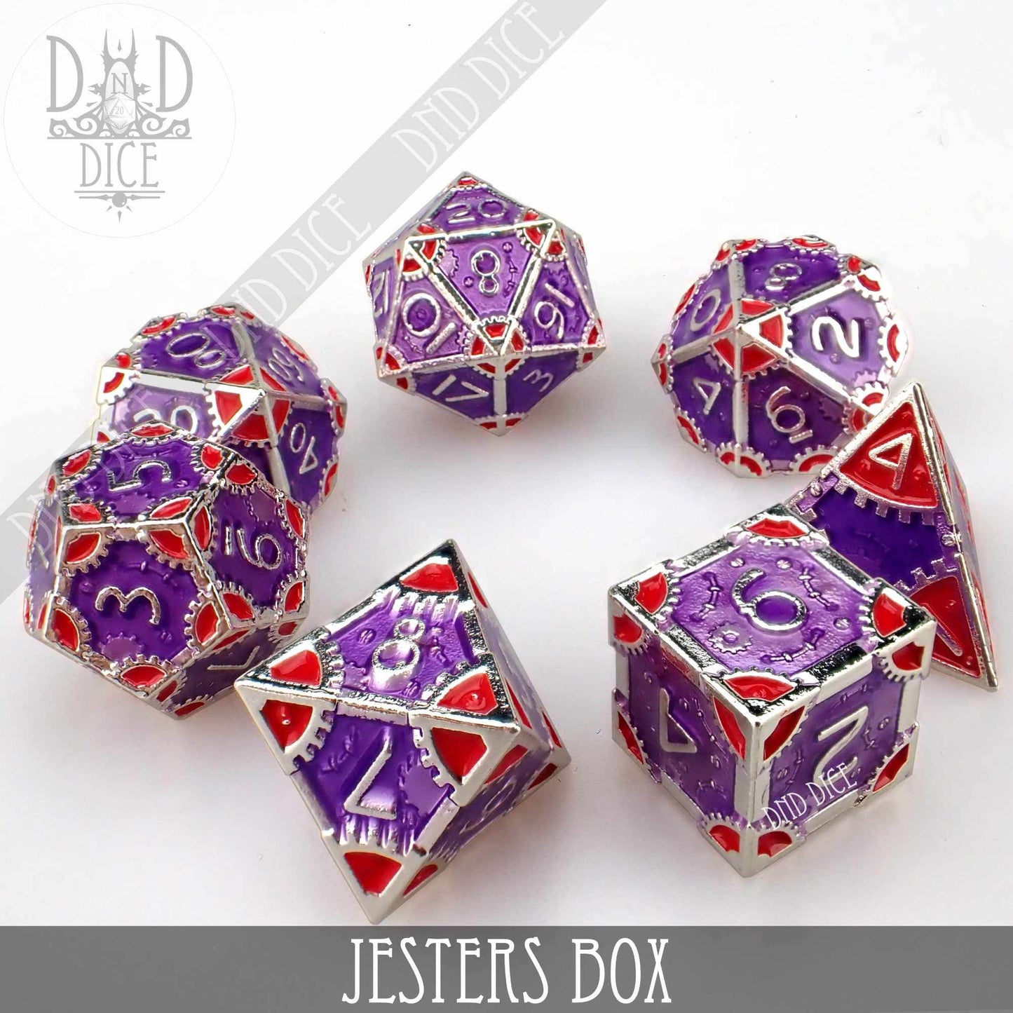 Jesters Box Metal Dice Set -