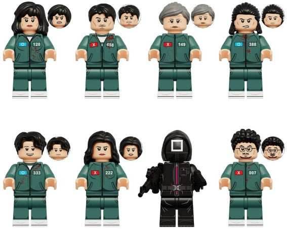 Squid Game Custom Minifig Set S3S1 (8 Figures) -