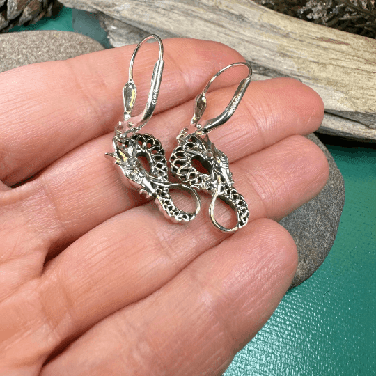 Iorna Celtic Dragon Earrings -