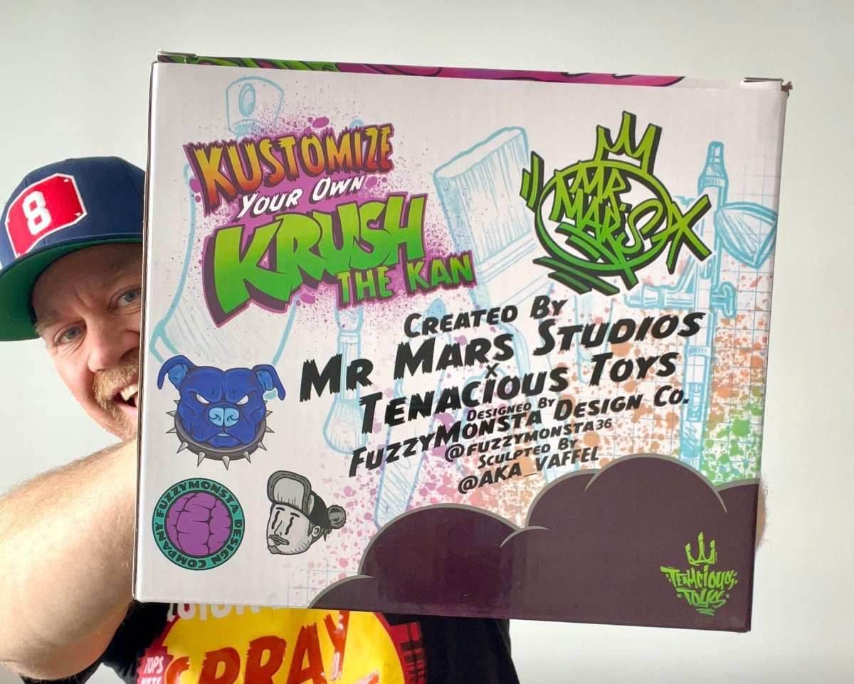 KRUSH THE KAN 5 inch DIY GLOW IN THE DARK VINYL FIGURE -