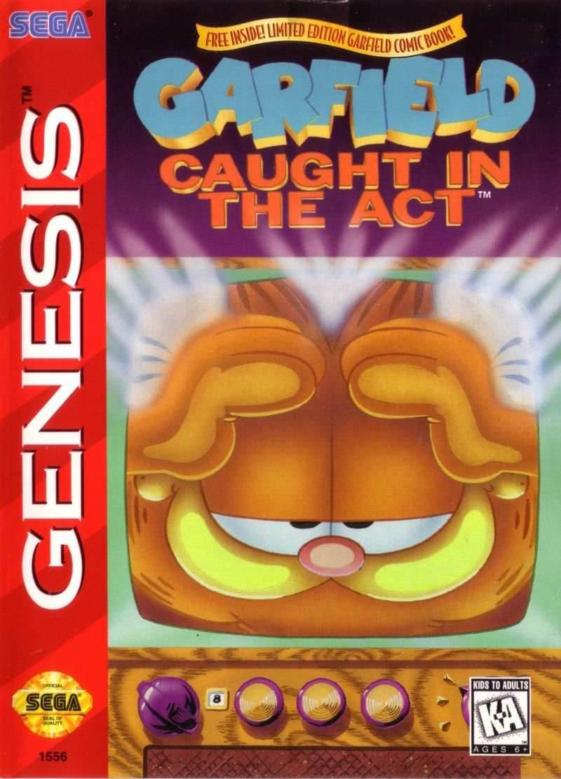 Garfield Caught in the Act (Sega Genesis) - Game Manual Only