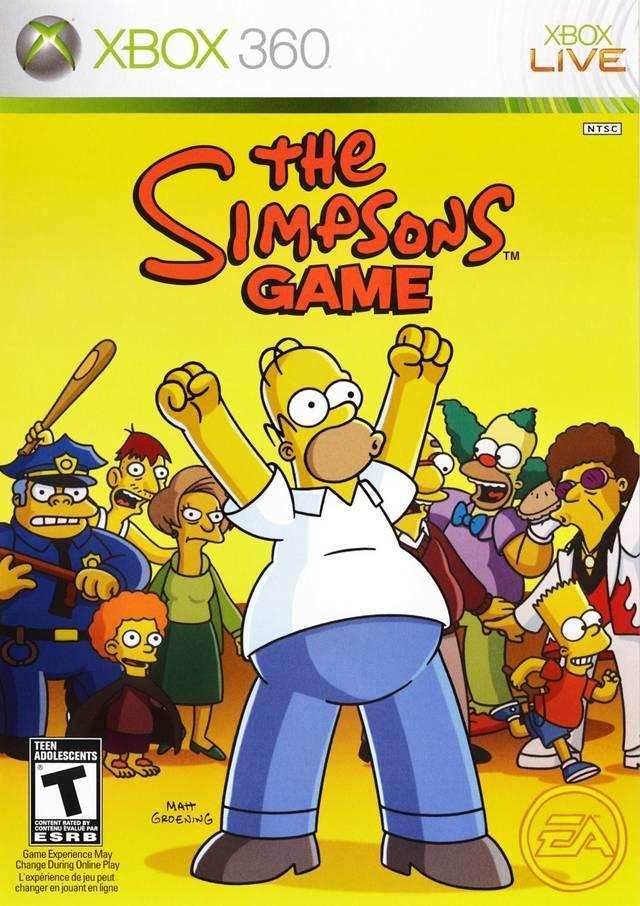 The Simpsons Game (Xbox 360) - Game Manual Only