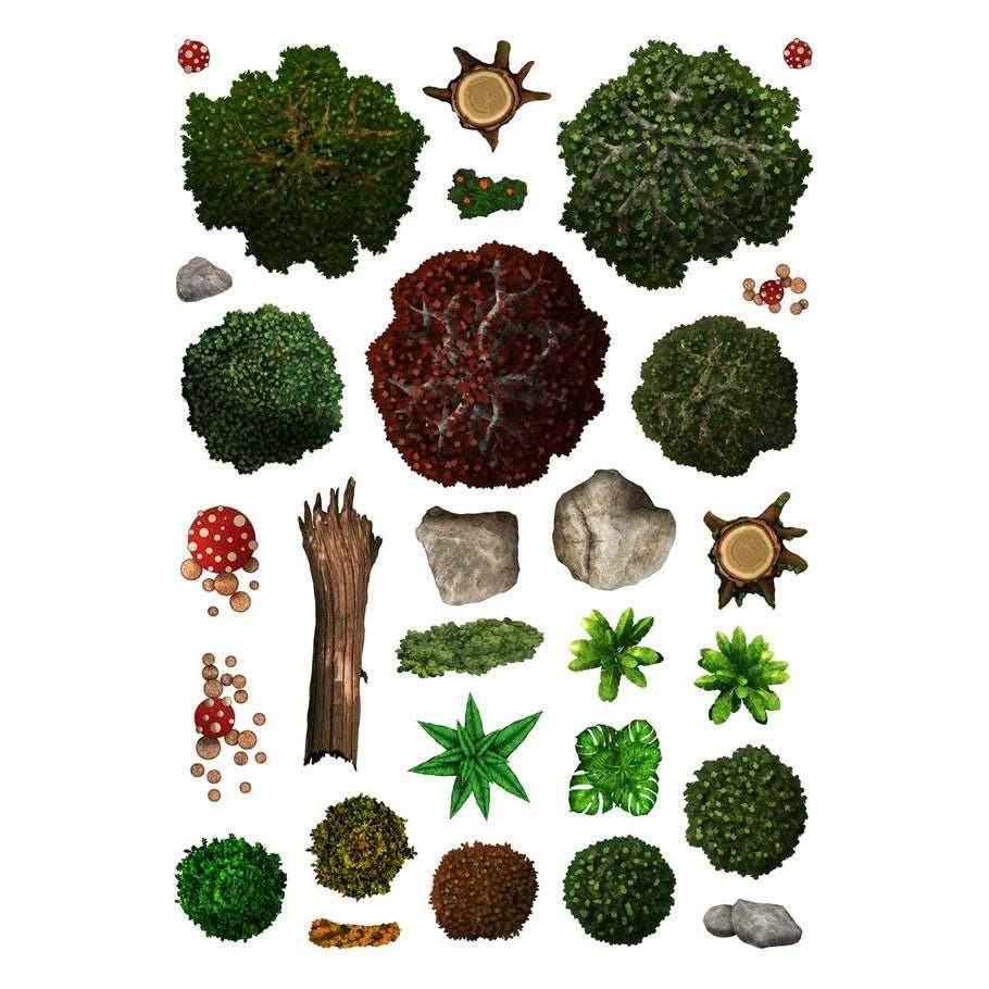 Battle Mats: Add On Scenery - Wilderness -