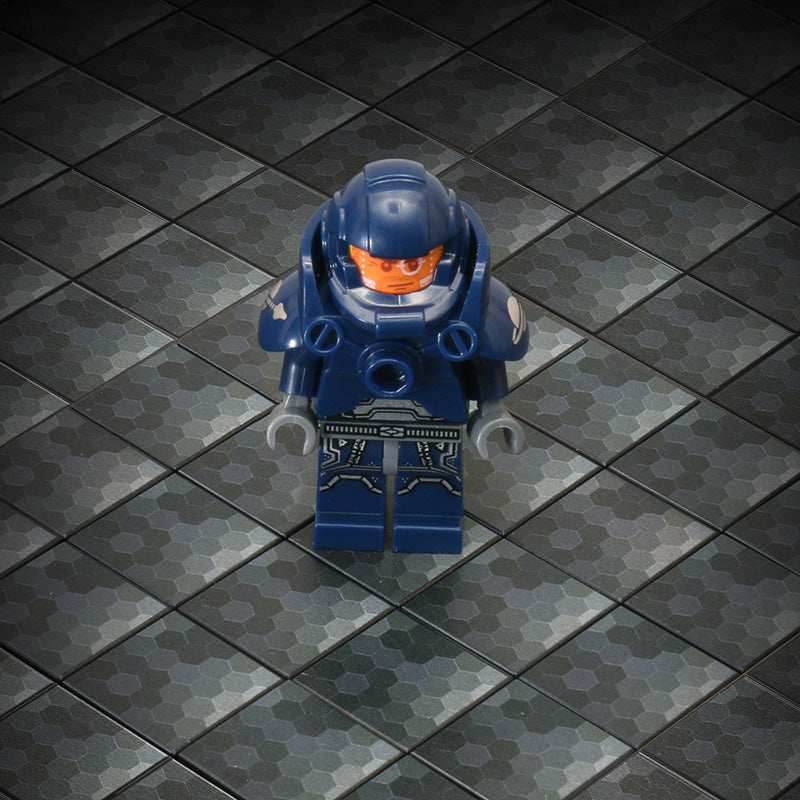 Black Shades HEX Flooring - Custom Printed 2x2 Tile -