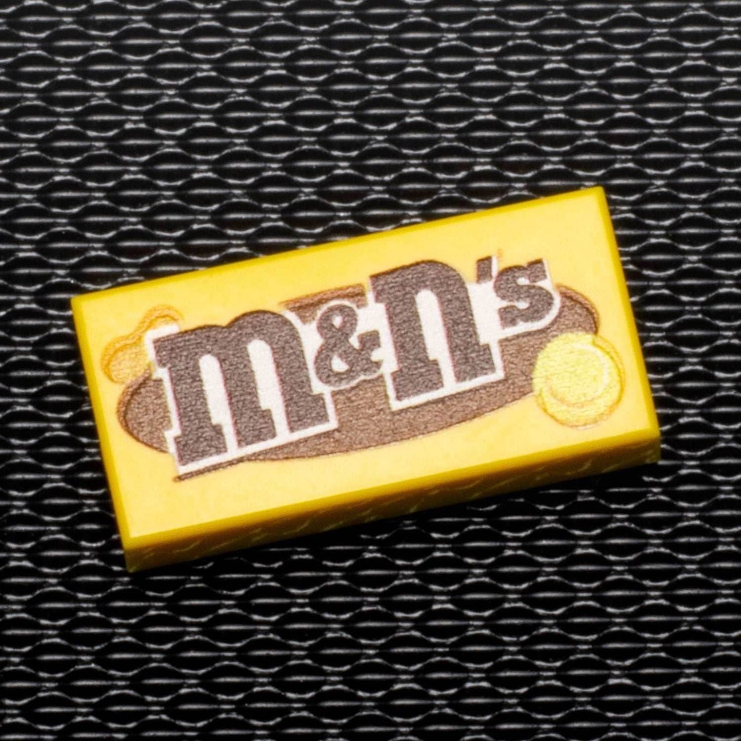 M&N's (Peanut) - B3 Customs® Printed 1x2 Tile made using LEGO part -