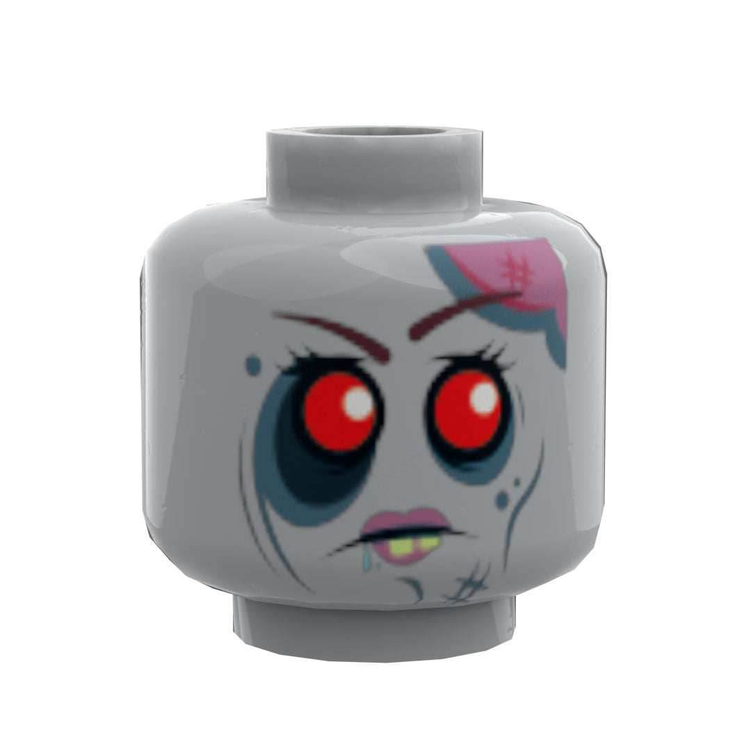 B3 Customs® Zombie #2 Minifig Head -
