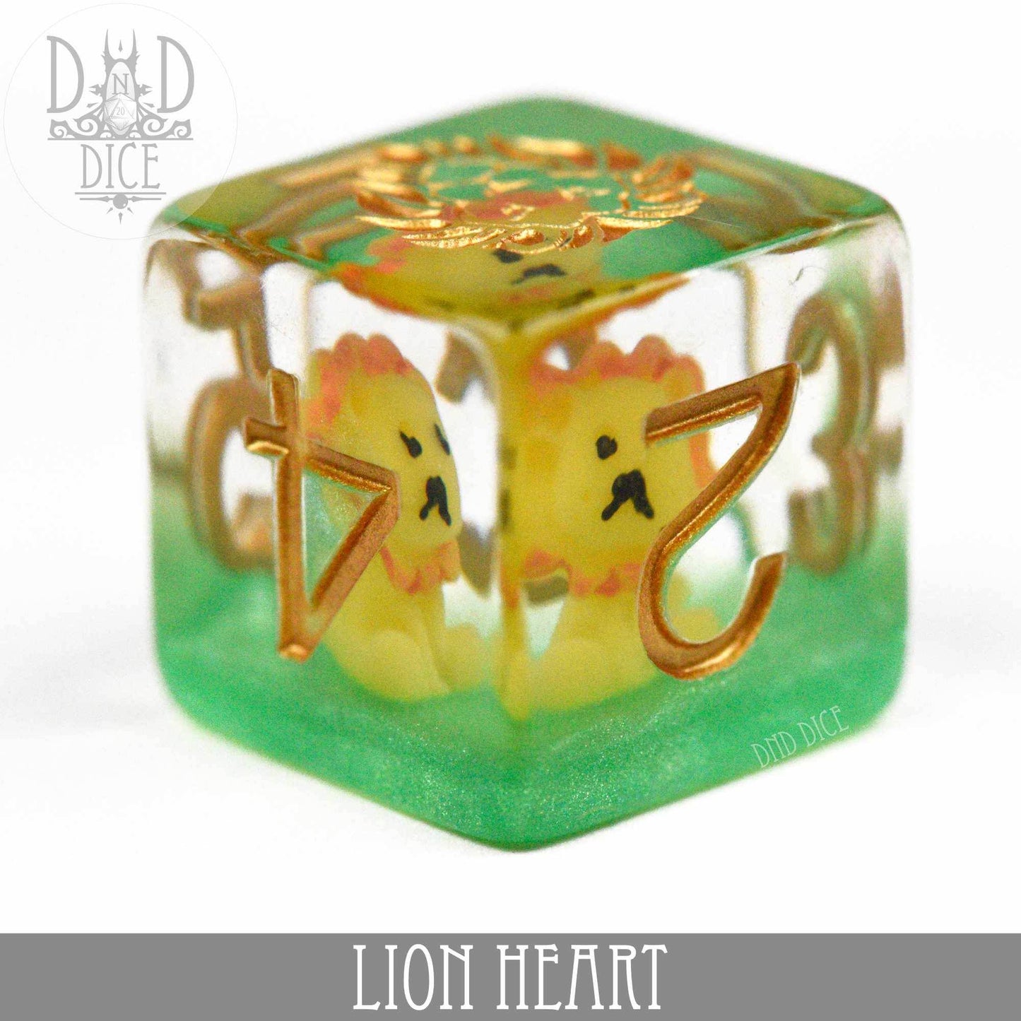 Lion Heart Dice Set -