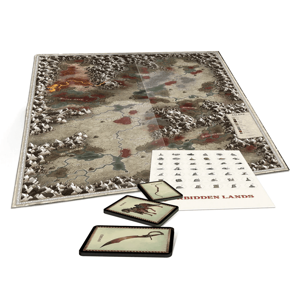 Forbidden Lands - The Bloodmarch Map & Cards Pack -