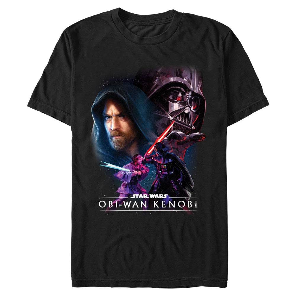 Men's Star Wars Big Face Off T-Shirt - BLACK / 3XL