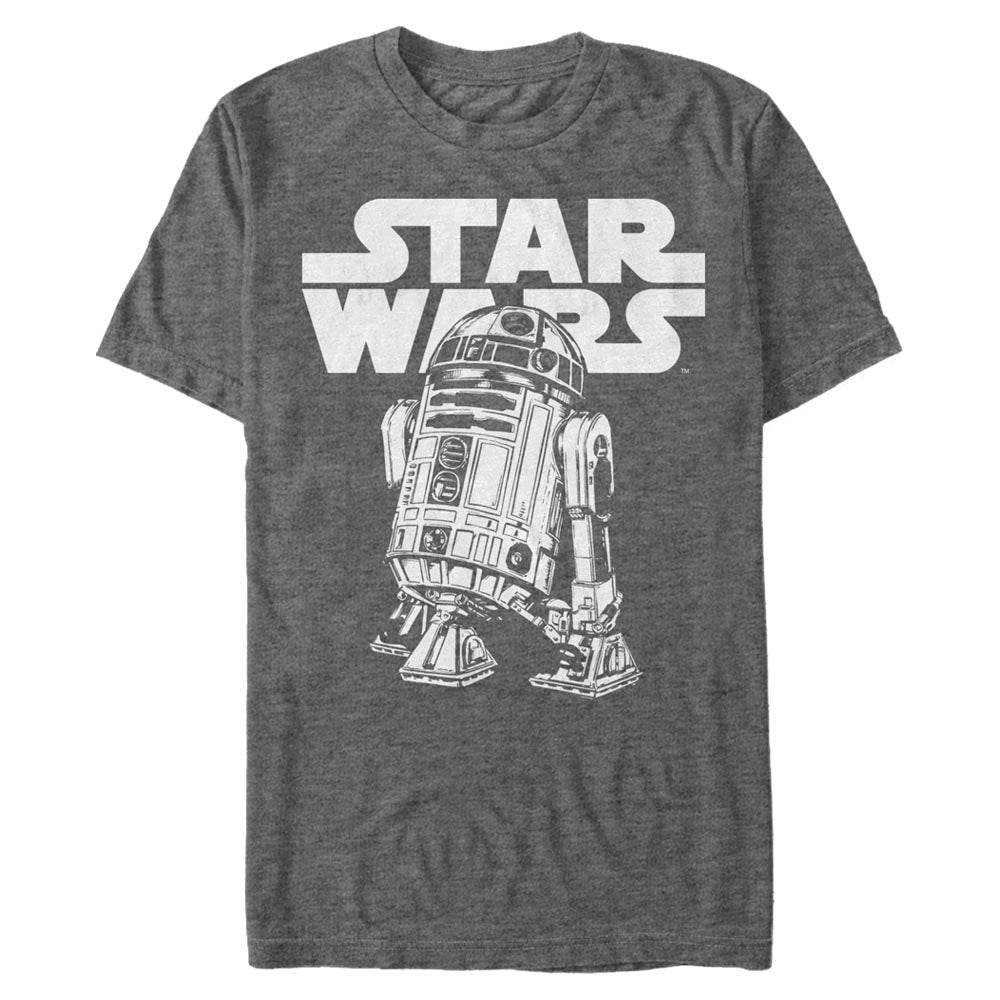 Men's Star Wars Classic R2D2 T-Shirt - CHAR HTR / 3XL