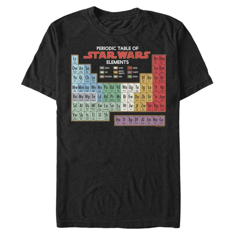 Men's Star Wars Periodically T-Shirt - BLACK / 3XL