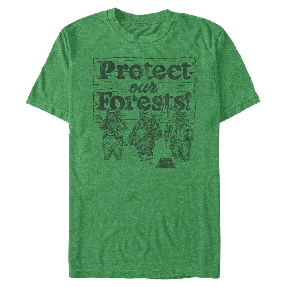 Men's Star Wars Protect Our Forest T-Shirt - KEL HTR / 3XL