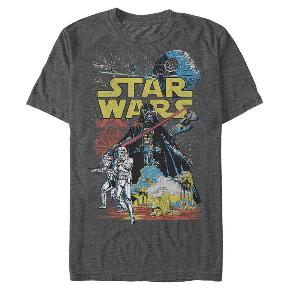 Men's Star Wars Rebel Classic T-Shirt - CHAR HTR / 3XL