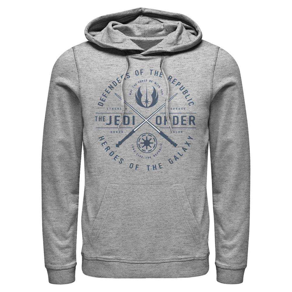 Men's Star Wars Sabers Emblem Lightweight Hoodie - ATH HTR / S