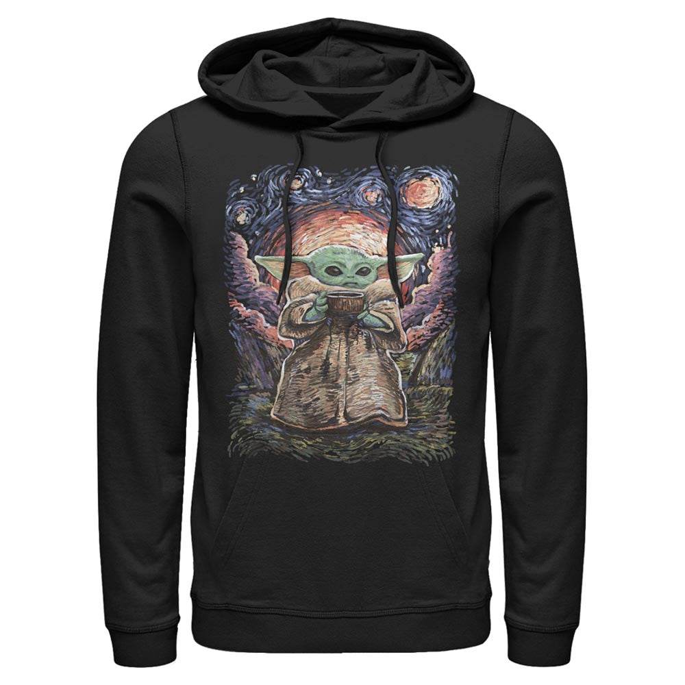 Men's Star Wars Sipping Starries Lightweight Hoodie - BLACK / S
