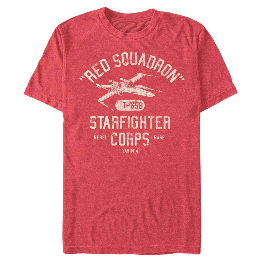 Men's Star Wars Starfighter Corps T-Shirt - RED HTR / 3XL