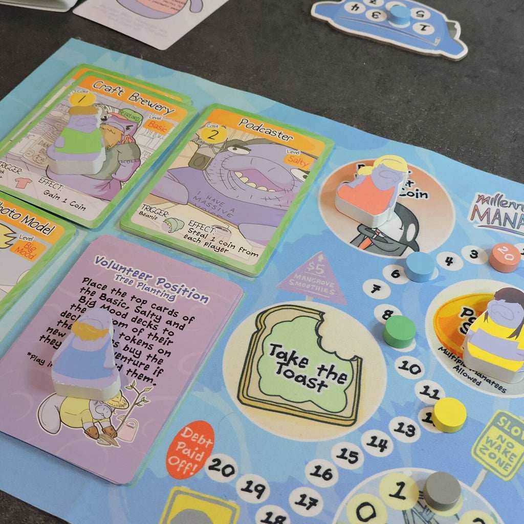 Millennial Manatees: Board Game in a Fanatee Pack -