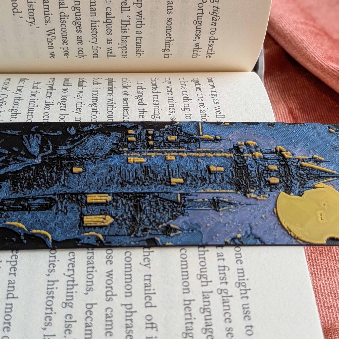 Moonlit Castle II Art Bookmark Fantasy Reader Gift