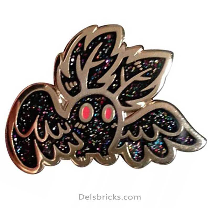 Moth Man Cute Cryptozoology Enamel Pins Near Me -