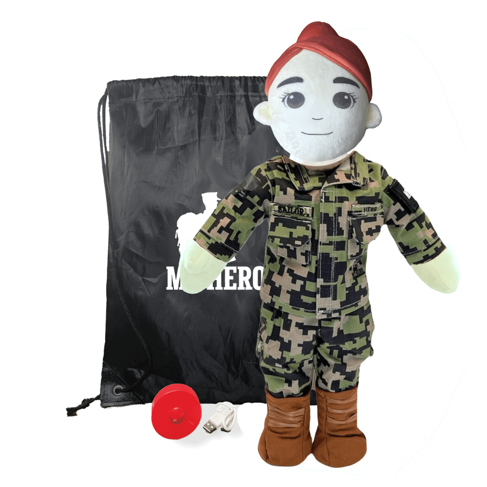 My Hero™ Daddy Doll Navy Sailor | Custom Recordable Plush