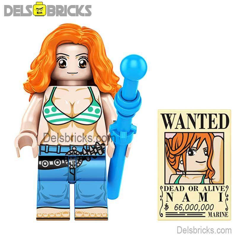 Nami from One Piece Lego Anime Minifigures Custom Toys set5 -