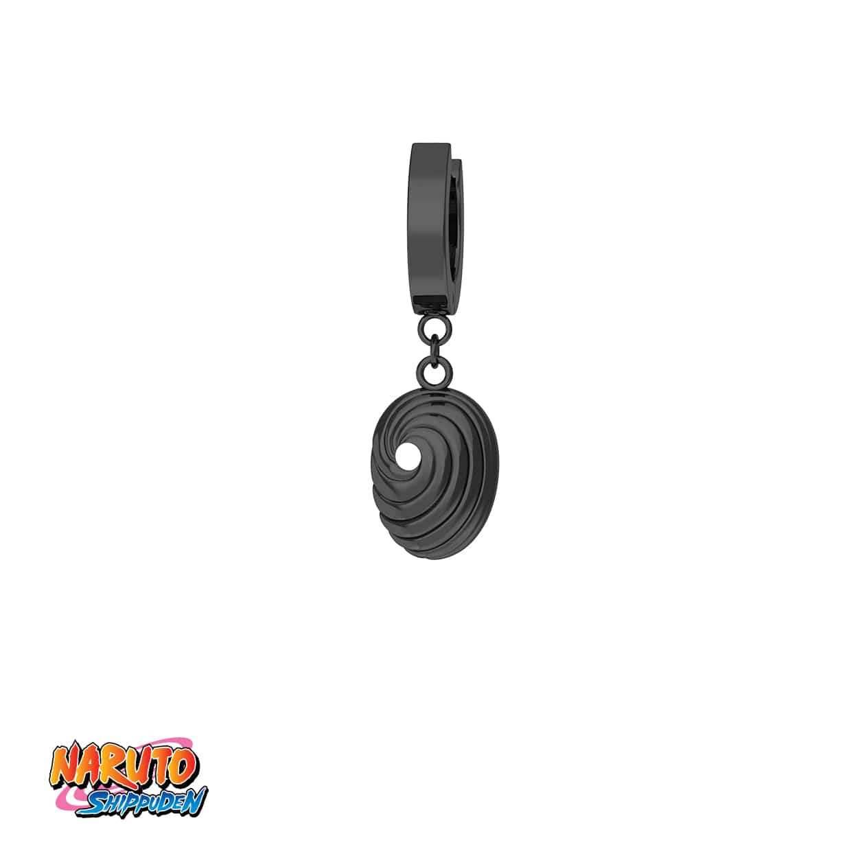 Naruto™ Tobi Mask Earring - Black / Single