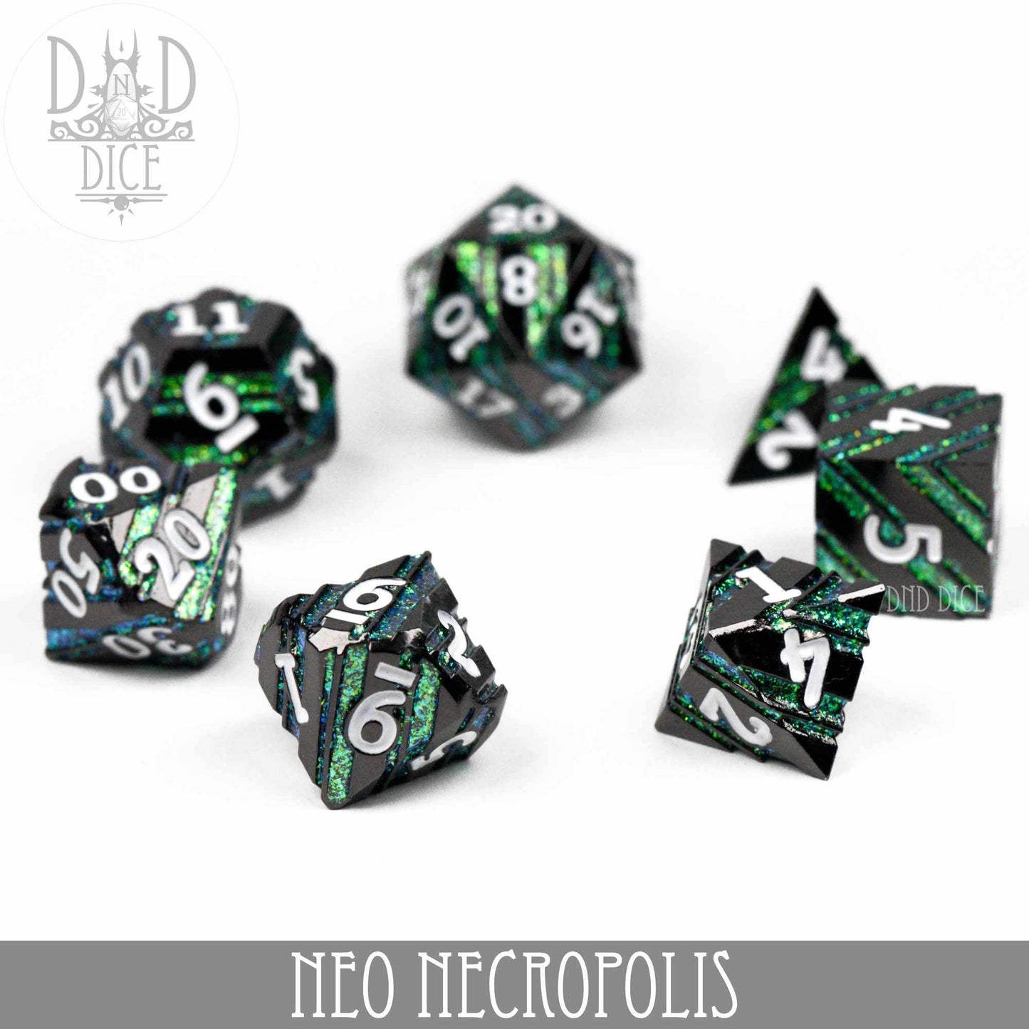 Neo Necropolis Metal Dice Set -