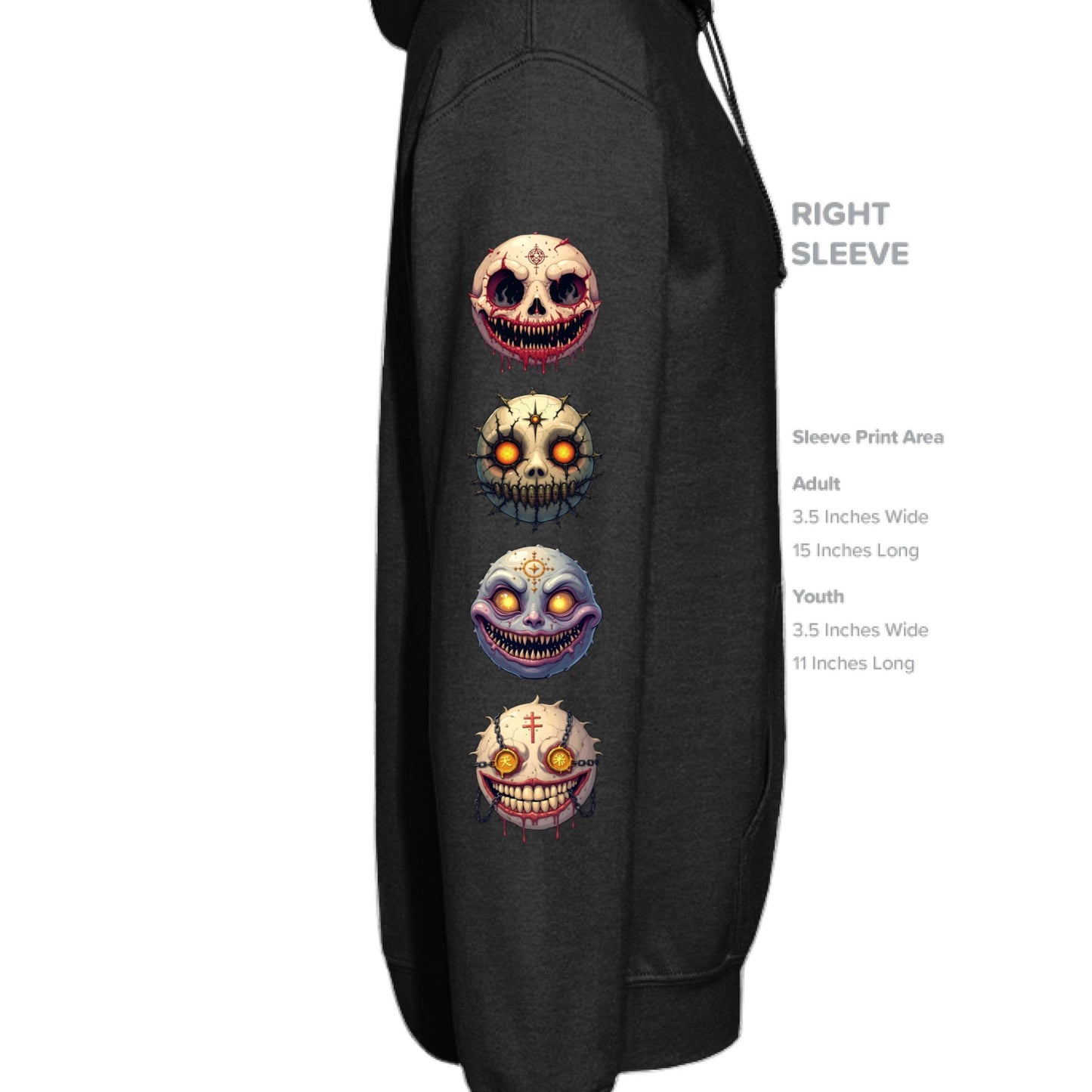 Grave Digs NecroNemoticons 9 Unisex Hoodie - BLACK / XS