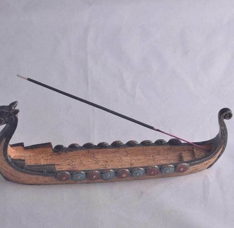 Viking Ship Incense Holder -