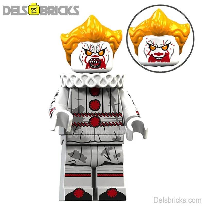 Pennywise Stephen King's IT 2017 Lego Minifigures Custom Toys -