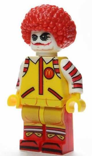 Ronald twisted Clown Minifigure -