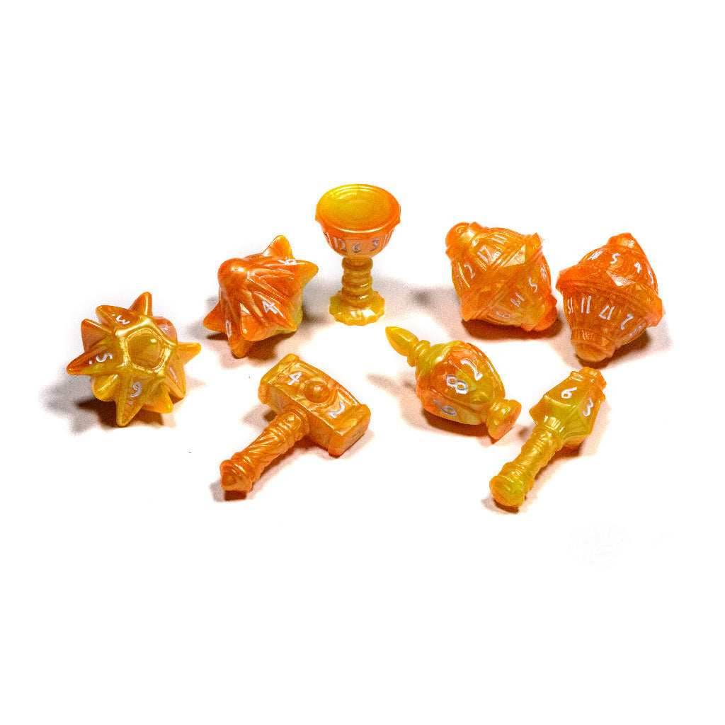 PolyHero Cleric 8 Dice Set - Set Sunstorm -