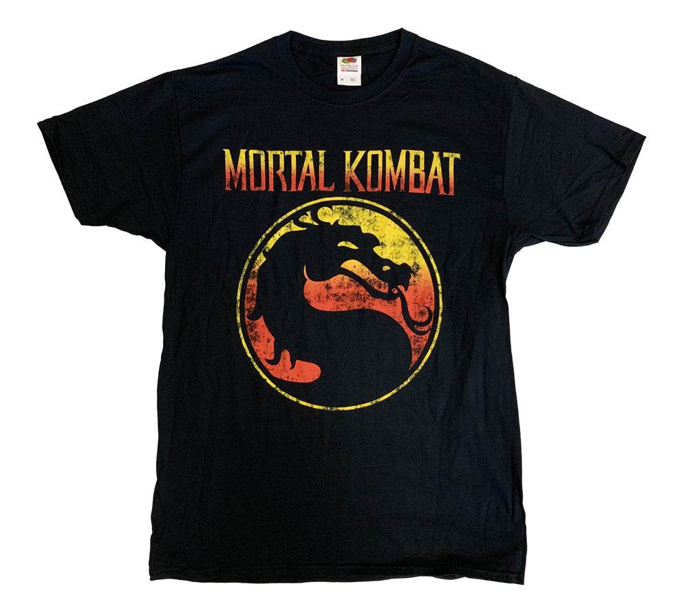 Mortal Kombat Vintage Logo Adult Graphic T-Shirt - S