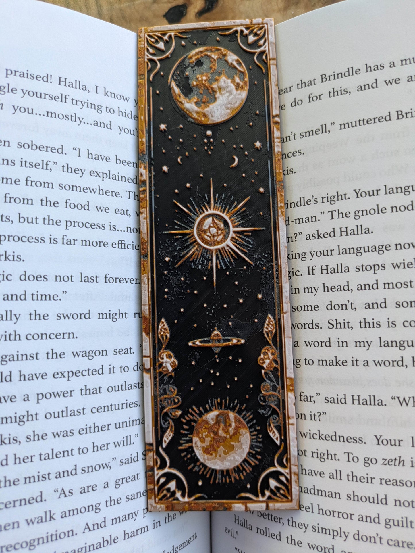 Celestial Bookmarks- Cosmic Designs - Planetary Alignment Bookmark
