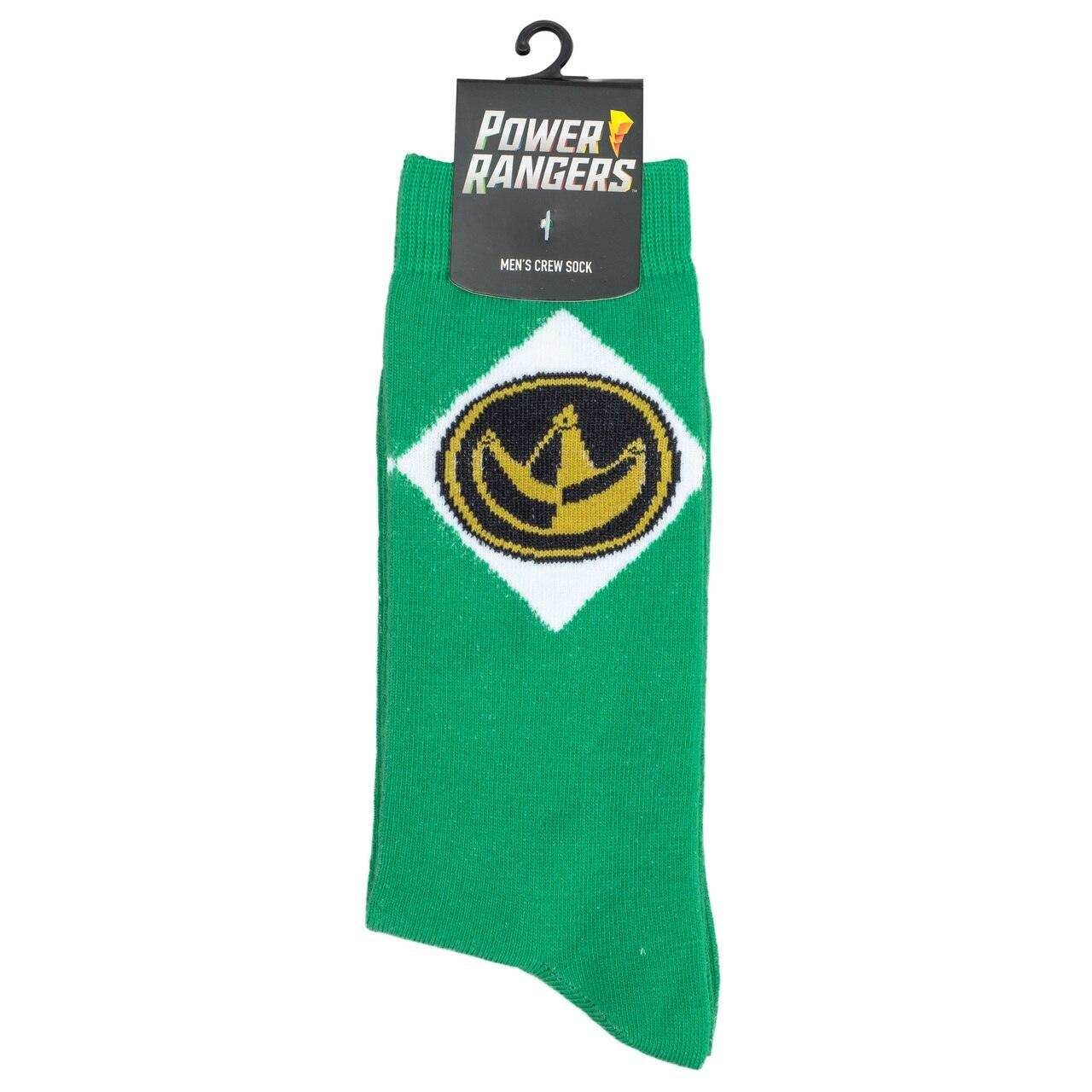 Power Rangers Logo Halloween Costume Crew Socks - Blue